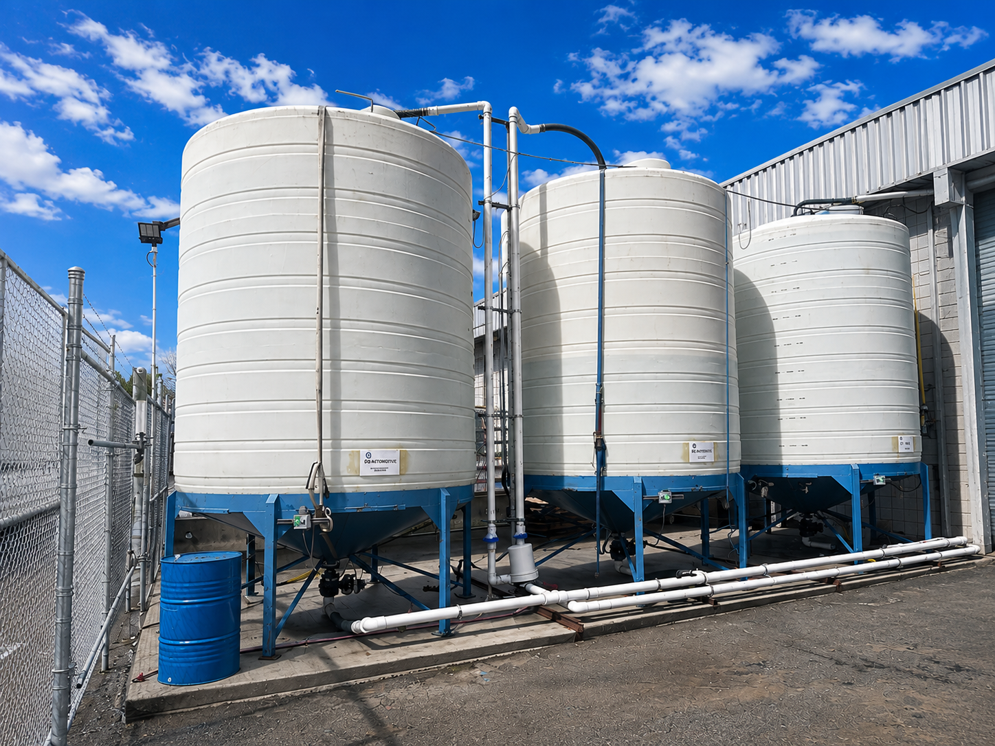 DEF storage tanks at Consolidated Biofuels facility in Delta, BC