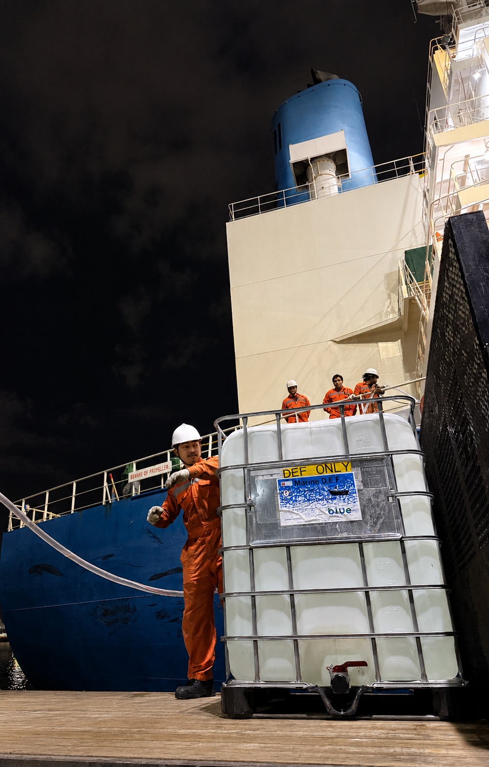 Marine DEF supply operations at Consolidated Biofuels